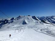Traumhaftes Panorama am Hintertuxer Gletscher
