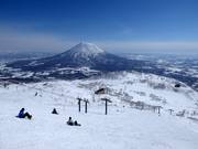 Blick über das Skigebiet Niseko United