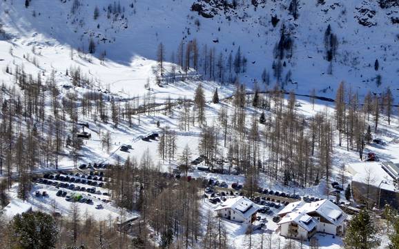 Ortlergebiet: Anfahrt in Skigebiete und Parken an Skigebieten – Anfahrt, Parken Sulden am Ortler (Solda all'Ortles)