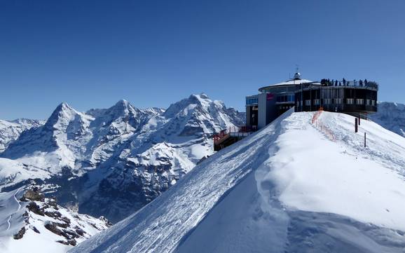 Größter Höhenunterschied in den Berner Alpen – Skigebiet Schilthorn – Mürren/Lauterbrunnen
