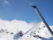 Beschneiungslanze in Monterosa Ski