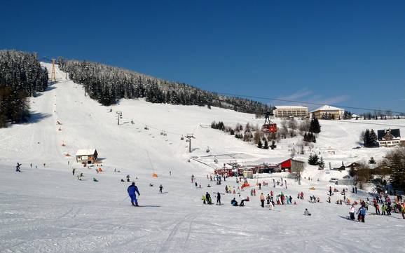 Größter Höhenunterschied im Deutschen Erzgebirge – Skigebiet Fichtelberg – Oberwiesenthal