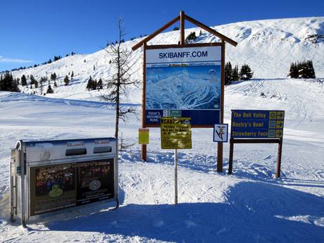 Alberta: Orientierung in Skigebieten – Orientierung Banff Sunshine