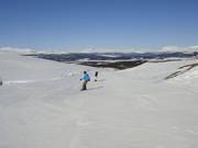 Start der Pisten am Valsfjell (höchster Punkt im Skigebiet Gålå auf 1148m)