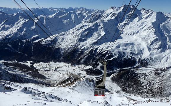 Höchste Talstation in der Autonomen Provinz Bozen – Skigebiet Schnalstaler Gletscher (Schnalstal)
