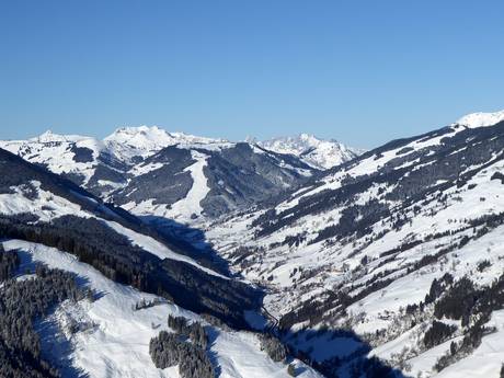 Glemmtal: Größe der Skigebiete – Größe Saalbach Hinterglemm Leogang Fieberbrunn (Skicircus)