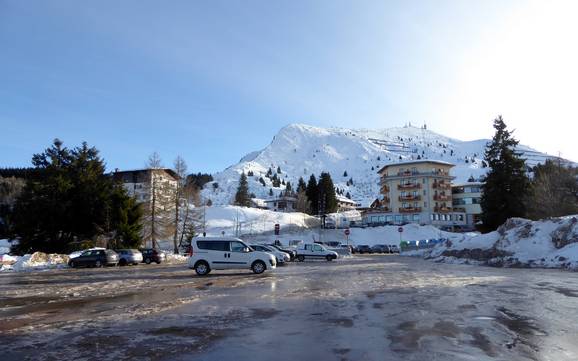 Gardaseeberge: Anfahrt in Skigebiete und Parken an Skigebieten – Anfahrt, Parken Monte Bondone