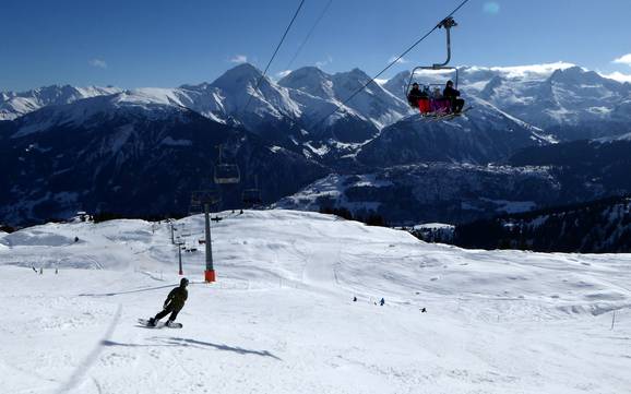 Größter Höhenunterschied in der Ferienregion Disentis Sedrun – Skigebiet Disentis