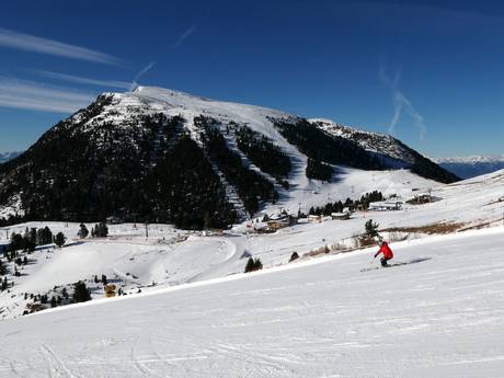 Val di Fiemme (Fleimstal): Größe der Skigebiete – Größe Latemar – Obereggen/Pampeago/Predazzo