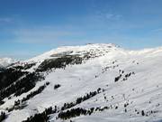 Blick über das Skigebiet Hochzeiger