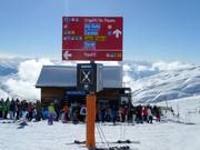 Pistenausschilderung im Skigebiet