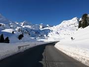 Die Kaunertaler Gletscherstraße ist ganzjährig befahrbar