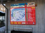 Informationstafel an der Talstation inkl. Status der Bahnen und Pisten