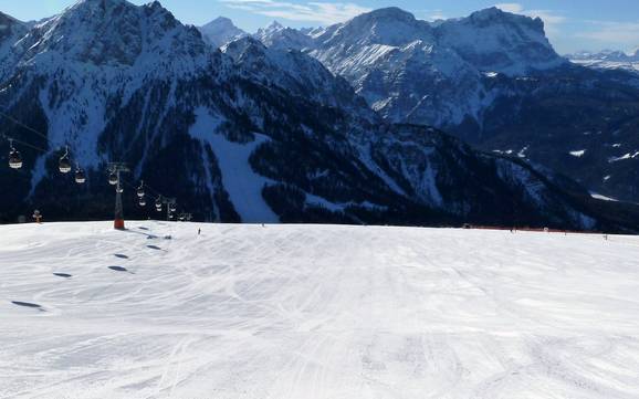 Größter Höhenunterschied in der Dolomitenregion Kronplatz – Skigebiet Kronplatz (Plan de Corones)
