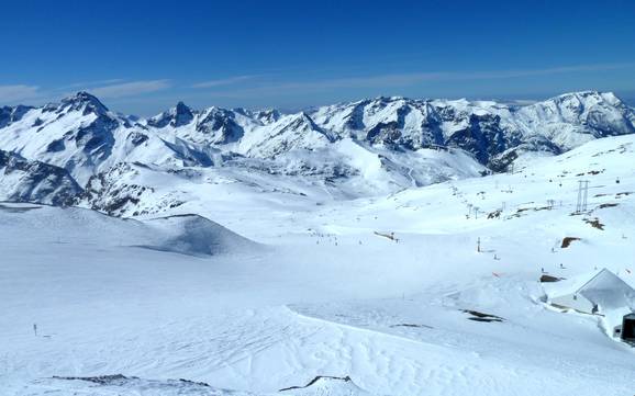 Größter Höhenunterschied im Département Isère – Skigebiet Les 2 Alpes