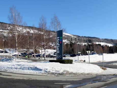 Oppland: Anfahrt in Skigebiete und Parken an Skigebieten – Anfahrt, Parken Hafjell