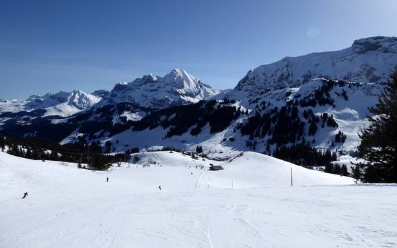 Größter Höhenunterschied in Lenk-Simmental – Skigebiet Adelboden/Lenk – Chuenisbärgli/Silleren/Hahnenmoos/Metsch