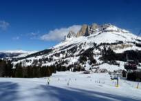 Skigebiet Carezza Ski - Blick vom Karerpass zur Rotwand