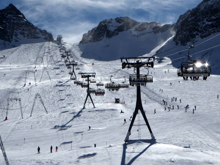 Skigebiet Stubaier Gletscher Skifahren Stubaier Gletscher