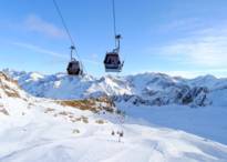 Skigebiet Kaunertaler Gletscher - Auffahrt mit der Karlesjochbahn