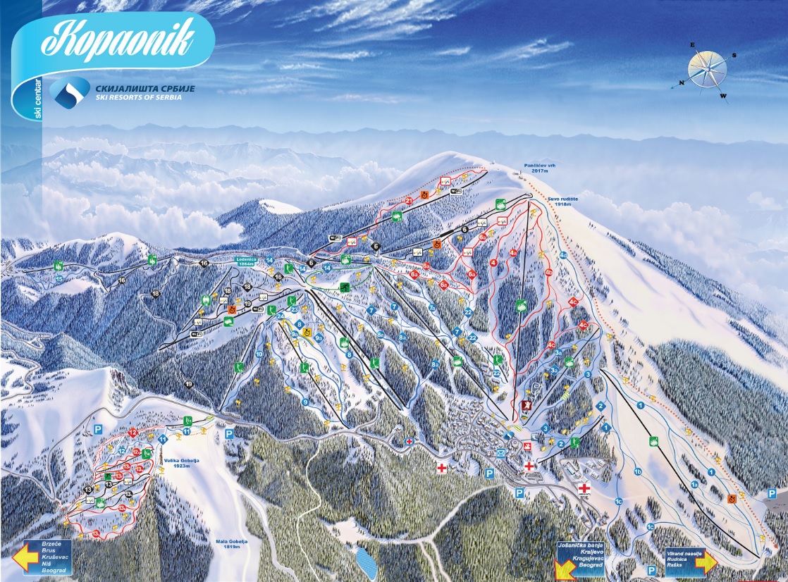 Pistenplan Kopaonik