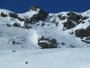 Tunnel-Skiroute am Schlepplift 3000 (Val d´Isère)