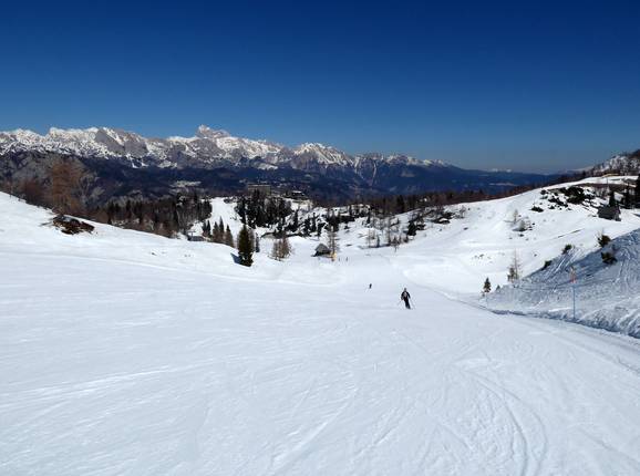Leichte Piste Orlove glave Nr. 4 mit Blick zum Triglav