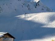 Geschwindigkeitsmessstrecke am Parsenn Rapid