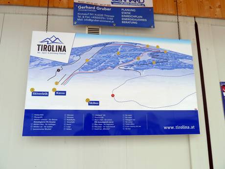 Rofangebirge: Orientierung in Skigebieten – Orientierung Tirolina (Haltjochlift) – Hinterthiersee