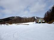 Blick von der Talstation zum Mt. Sahoro