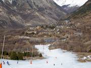 Blick auf die Unterkünfte in Cerler 1500