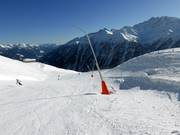 Lanzenbeschneiung im Skigebiet