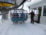 Das Personal ist beim Einstieg präsent