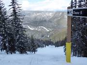 Schwere Abfahrt Chute 5