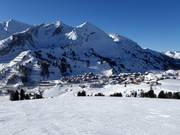 Die Pisten führen oft bis an die Haustür in Obertauern