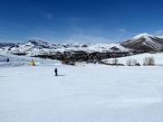 Leichte und breite Piste am Dollar Mountain in Sun Valley