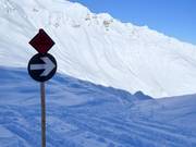 Start der Skiroute Rinderhütte