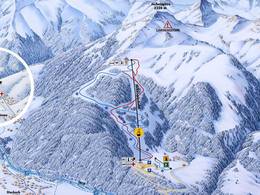 Pistenplan Jöchelspitze – Bach