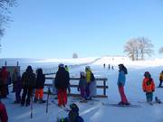 Getümmel am Skilift