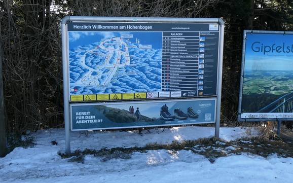 Oberer Bayerischer Wald: Orientierung in Skigebieten – Orientierung Hohenbogen – Neukirchen bei Hl. Blut