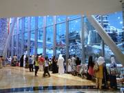 Blick von der Mall of the Emirates in die Skihalle
