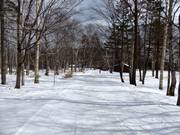 Leichte Zufahrt zum Club Med Sahoro Hokkaido