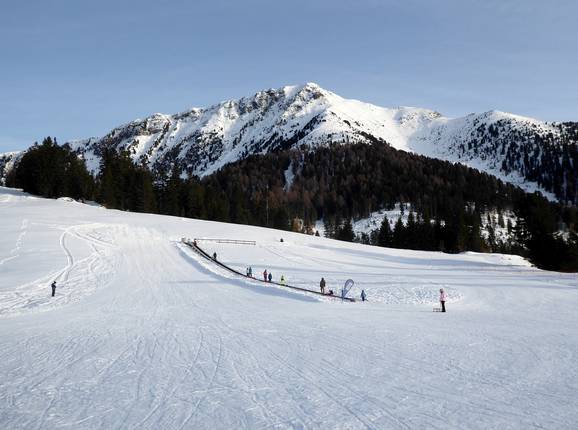 Übungshang am Passo Lavazè