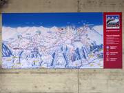 Große Informationstafel an der Talstation in Fiesch