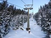 Kapell Bahn - 2er Sesselbahn fix geklemmt mit Abdeckhauben