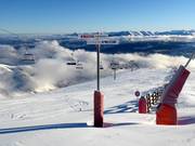 Pistenausschilderung im Skigebiet Saint-Lary-Soulan