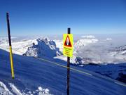 Warnung vor Gletscherspalten