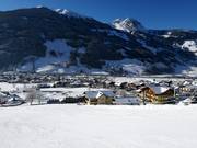 Blick auf die Unterkünfte in Dorfgastein