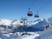 Glüna - 4er Hochgeschwindigkeits-Sesselbahn (kuppelbar) mit Abdeckhauben