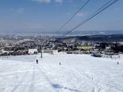 Leichte und breite Talabfahrt Kitanomne Zone